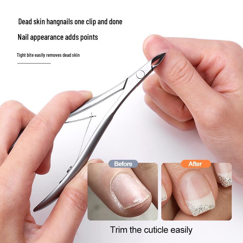 Stainless Steel Swan Cuticle Nipper - Precision Manicure Tool for Easy Nail Care