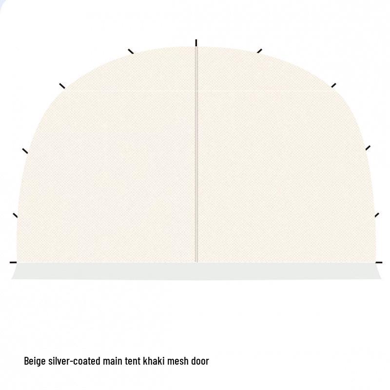 Extra Thick Windproof Camping Tent: Rainproof, Blackout Sunshade with Dome Canopy for Outdoor Sun Protection