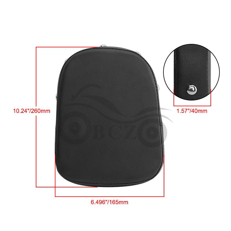 Motorcycle Accessories: Rear Backrest Pad with Studs for Iron Horse 400 and Magna 250