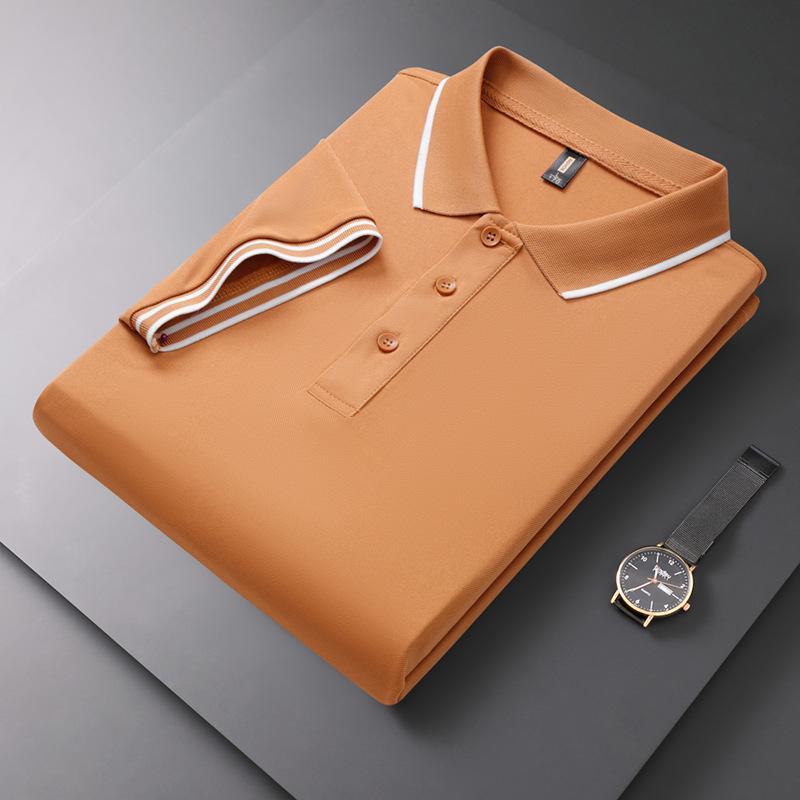 Camisa polo estilo empresarial camiseta polo verão moda manga curta camisa paul