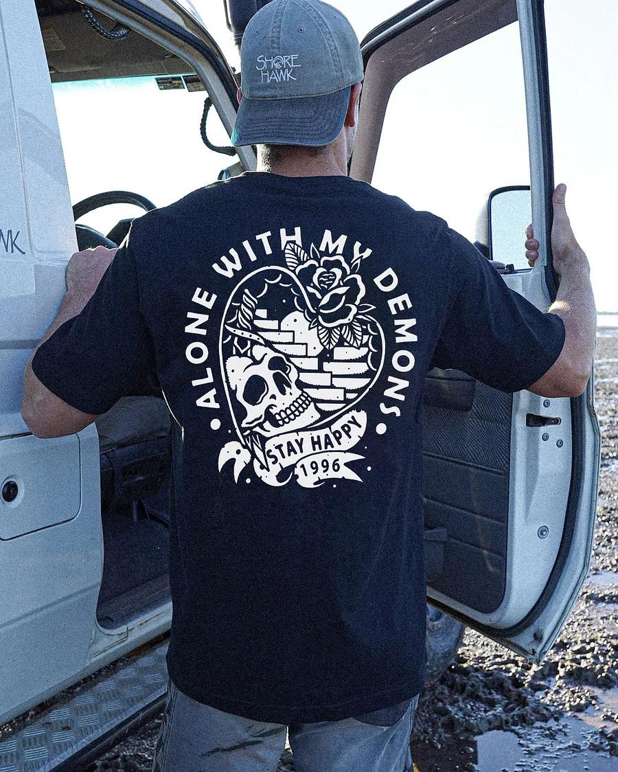 Alone With My Demons T-shirt S-4XL S разноцветный