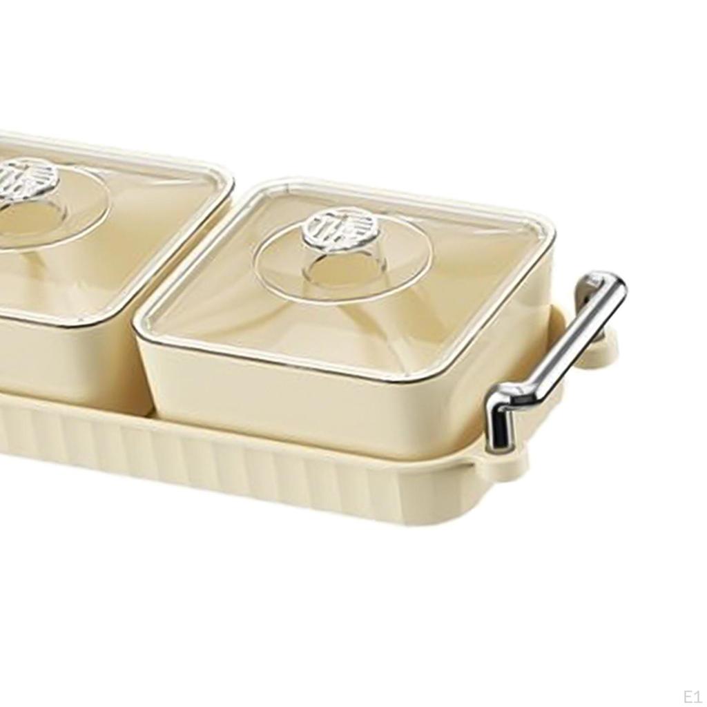 Candy Serving Tray Compartment Multiuse Food Storage Moveable Bowl Veggie Dish for Nuts