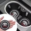 Toyota Car Cup Holder Coasters 2Pack, Anti-Slip Silicone Waterproof Auto Cup Mat, Universal Car Interior Accessories for Toyota