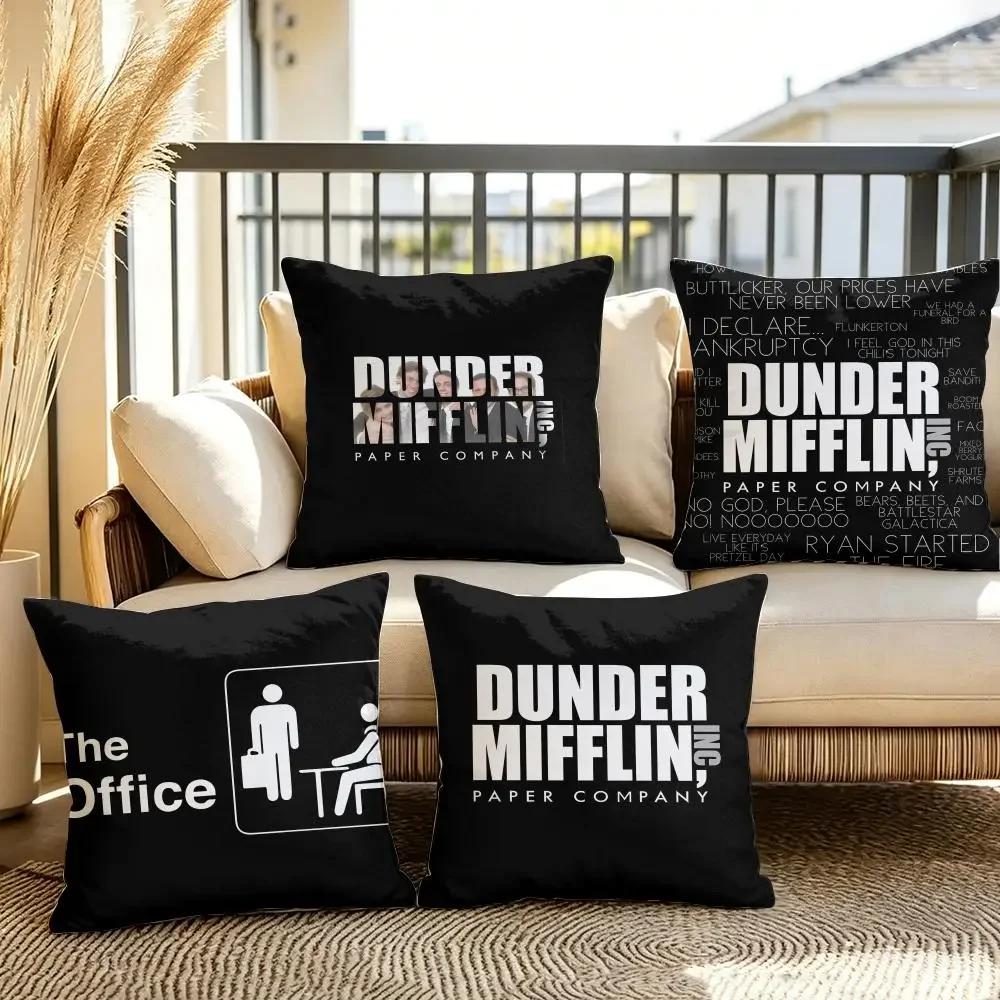Funny TThe OOffice Cushion Cover Soft Plush Throw Pillow Cover DoubleSided Decorative Cushion Case Sofa Bedroom Home Decor