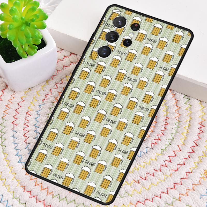 Beers Alcohol Bubble Phone Case for Samsung Galaxy Note 10 Pro S26 Ultra S23 S24 FE S25 S21 S22 PLUS Shockproof Cove
