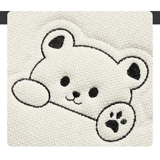 Universal Fashion Luxury Car Seat Cushion Linen Cartoon Bear Women's Cute Anti-slip Breathable Car Seat Protect Cushion