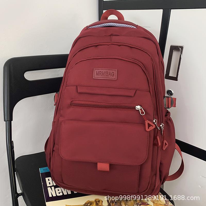 School Bag Men's College Student Backpack Middle School Student Junior High School High Quality Fashion Elementary School Student Backpack