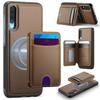 For Samsung Galaxy A50 Magnetic Case JEEHOOD J10 Leather Back Phone Cover with Detachable Card Holder Kickstand