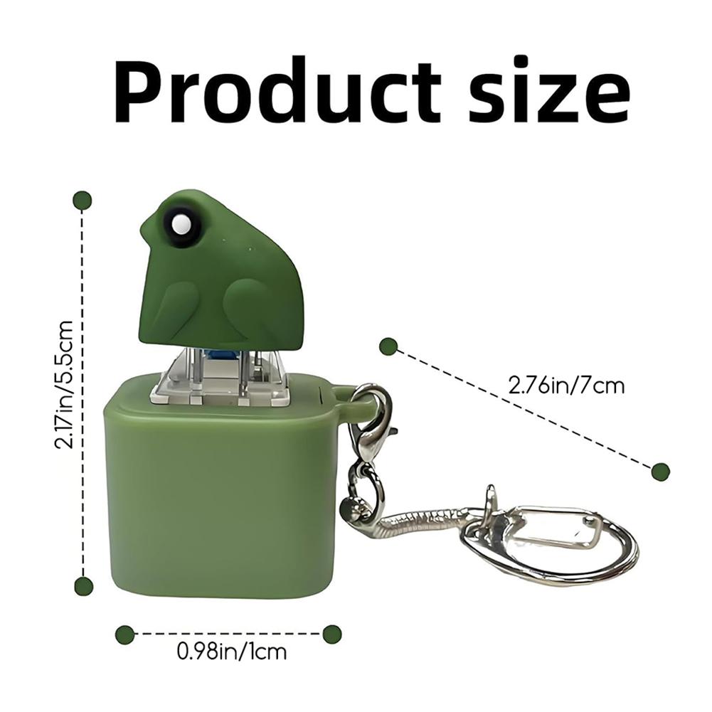 Cute Animal Stress Ball Keychain With Sound Led Delightful Frogs Design With Interactive Features For Car Key Accessory Travel