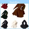 Mangguo Women's Medieval Hooded Cape Cosplay Costume With Tight-fitting Dress Perfect For Halloween And Stage Performances