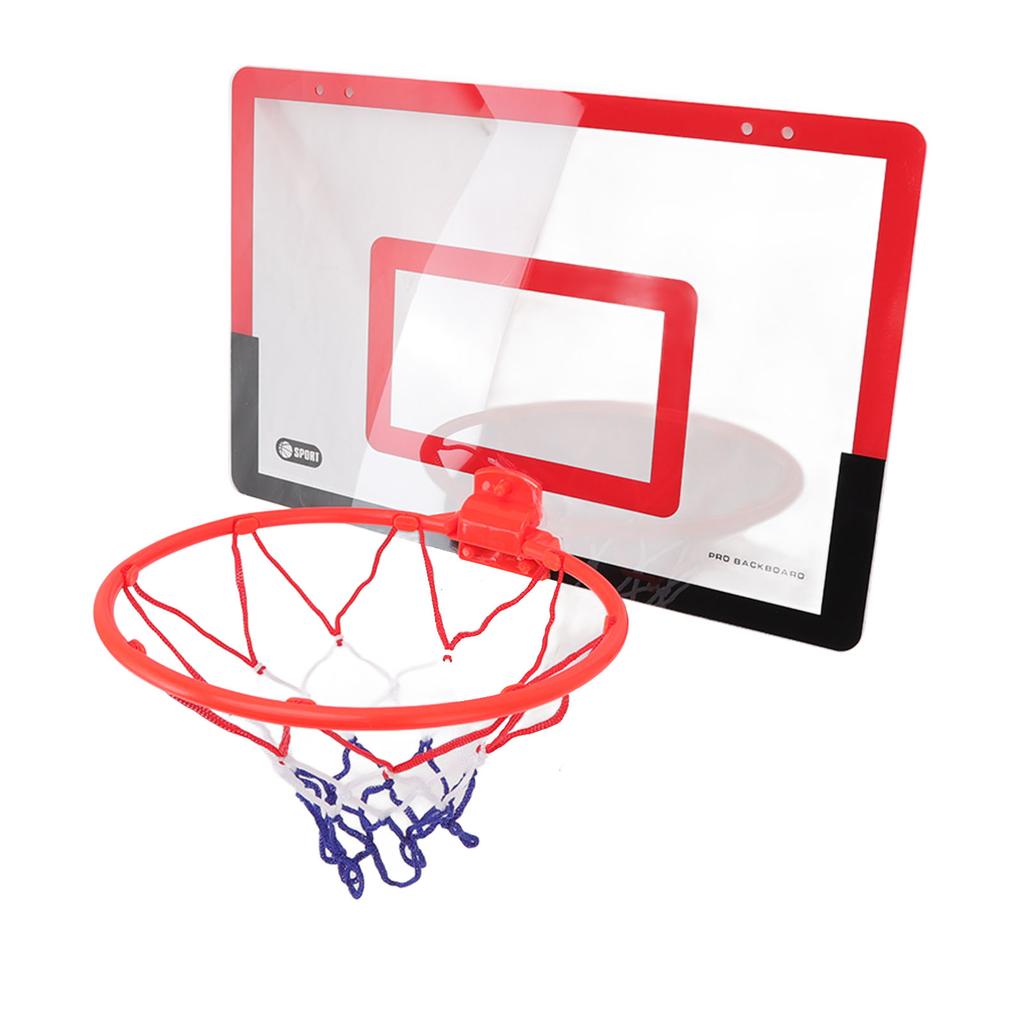 Mini Basketball Hoop Set Hole Free Mounting Bounce Design Red Black Indoor Parent Child Interaction