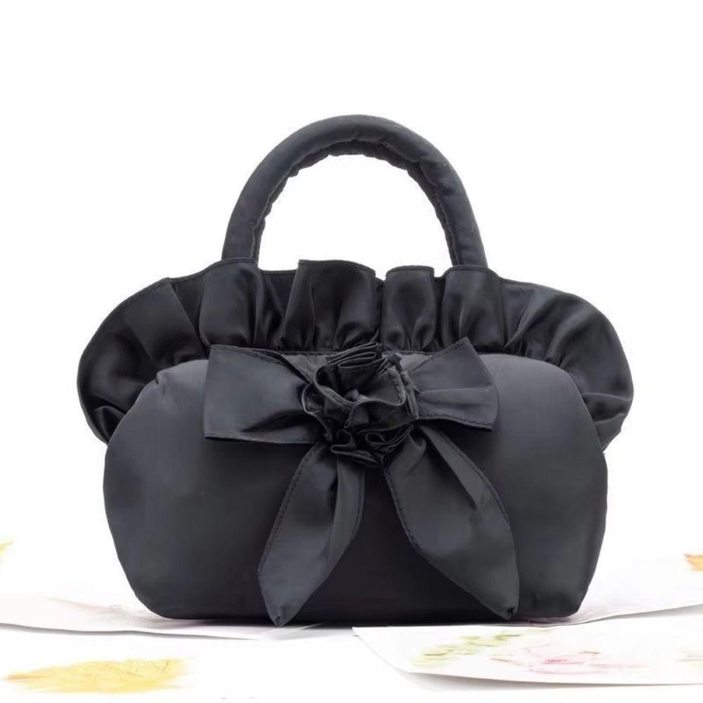 Flowers Ladies Handbag Zipper Mini Mother Bag Lolita Gothic Handheld Purse  Outdoor