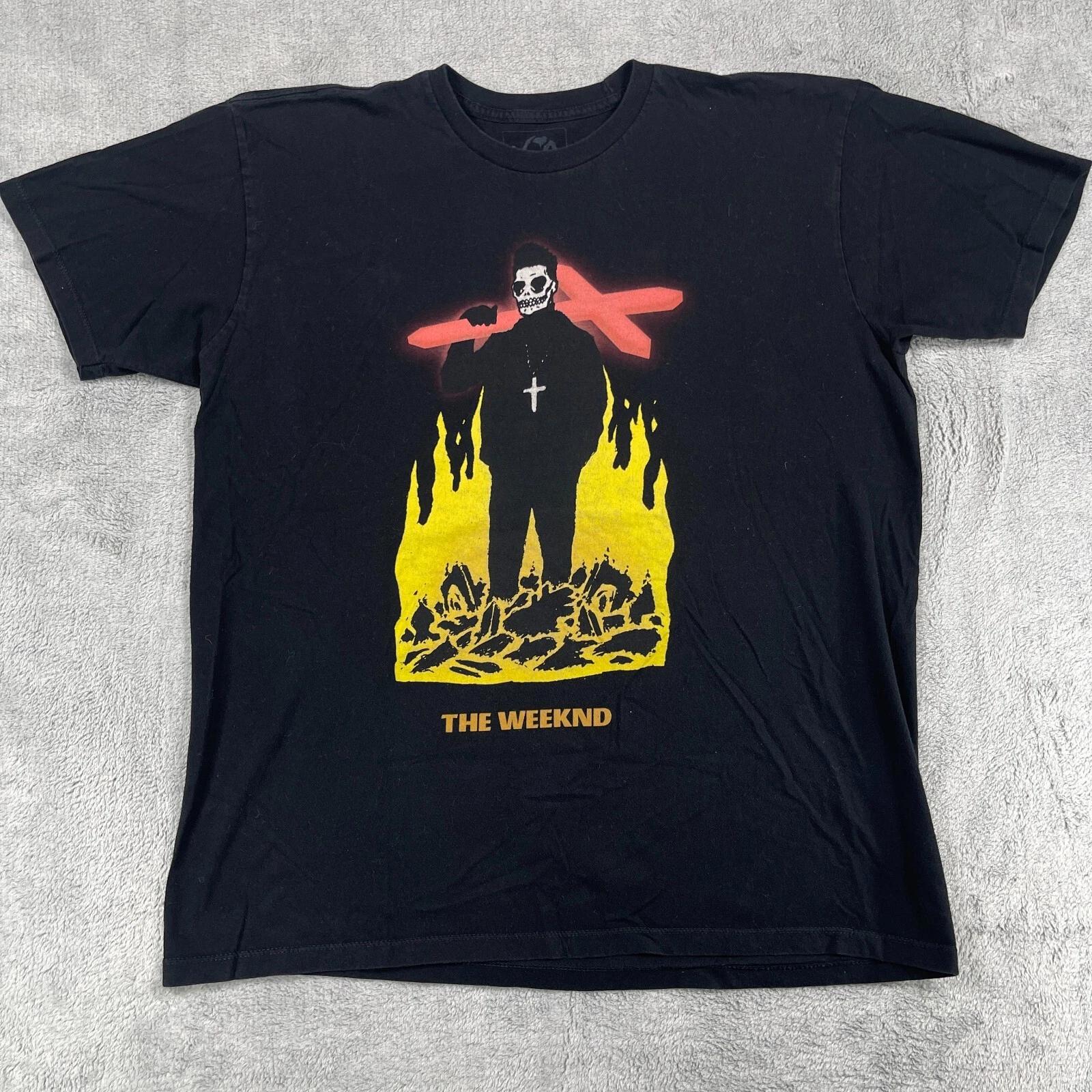 

The Weekend Starboy World Tour Merch XO T-Shirt Mens XL Black S