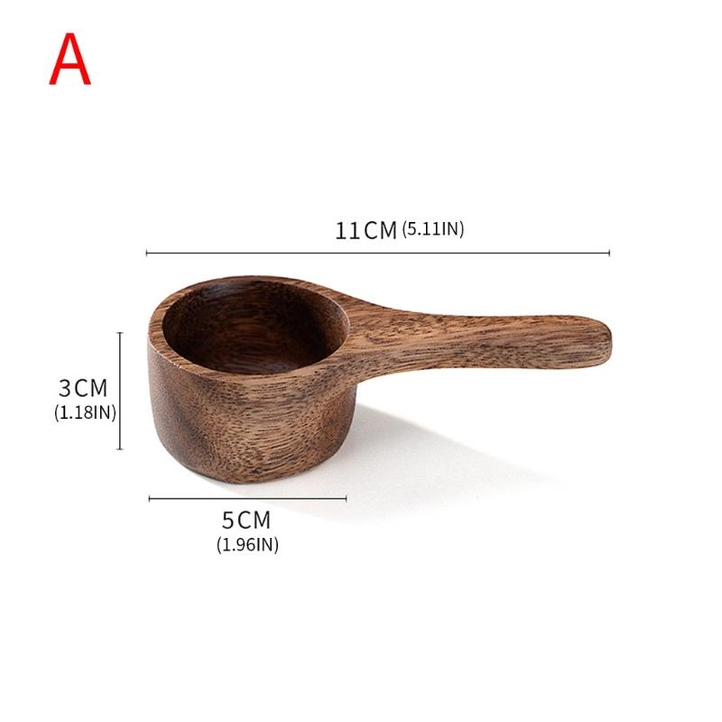 Kaffeelöffel aus Naturholz/Kaffeebrühbecher mit präziser Messung für gleichmäßiges Brühen und natürliche Holzmaserung