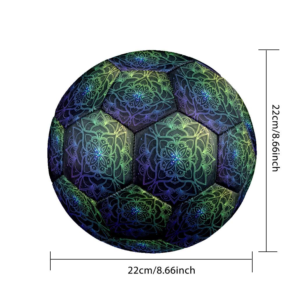 1pc Mandala Size 5 Soccer Ball Professional Match Training Football Indoor &Outdoor Sports Ball Training Ball Lightweight Durable y24