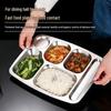 Zhuoliang 304 Stainless Steel Divided Lunch Plate