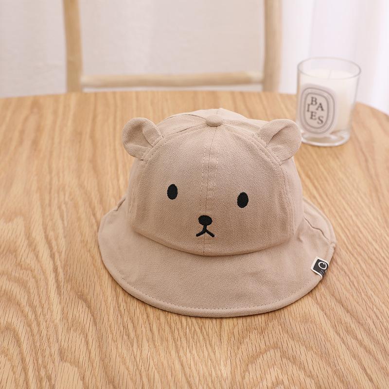 Cute Bear Baby Bucket Hat Spring Summer Outdoor Sun Hats for Boy Girl Cartoon Bear Ears Baby Hat Panama Cap Baseball Caps