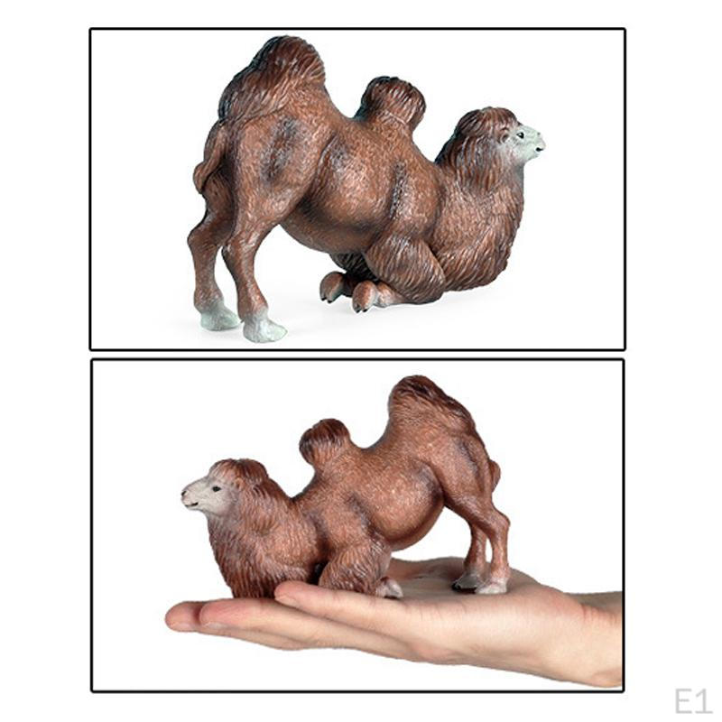 Bactrian Camel Model - Realistic Desert Animal Figurine for Preschoolers