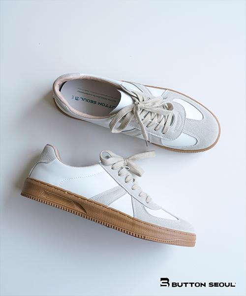 Button Seoul Unisex Original German Army Sneakers [Off-White]