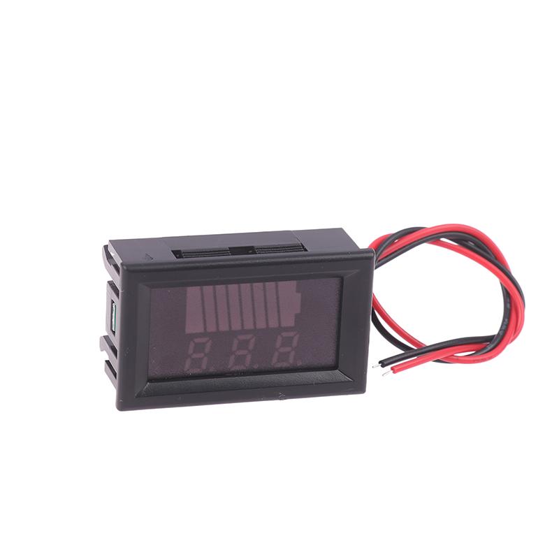 Car Battery Charge Level Indicator 12V 24V 36V 48V 60V Lithium Battery Capacity Meter Tester Blue Display Led Tester Voltmeter