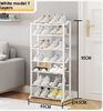 Multilayer Wavy Shoe Rack Home/Dorm - Space Saving Detachable Shoe Organizer for Entryway Holds 8-15 Pairs, Sturdy & Lightweight