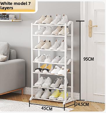 Multilayer Wavy Shoe Rack Home/Dorm - Space Saving Detachable Shoe Organizer for Entryway Holds 8-15 Pairs, Sturdy & Lightweight