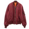 90s Made In USA Old MA-1 Flight Jacket M Wine-red Padded IDEAL Zip Men's Used