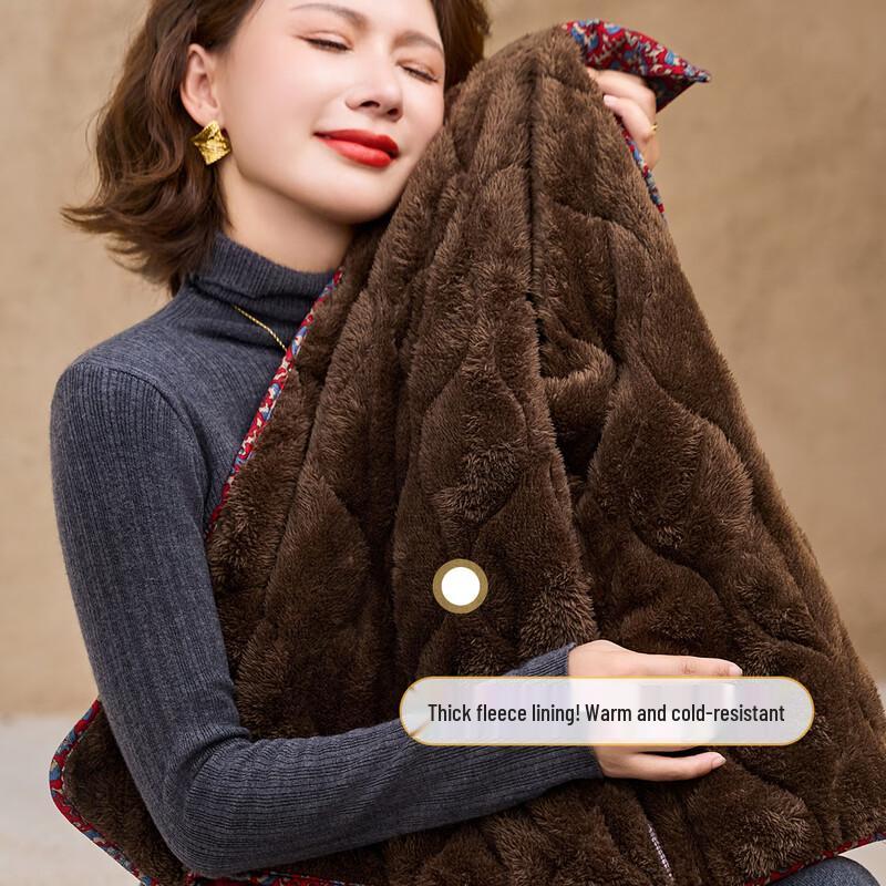 Pasite Women's Padded Printed Lapel Loose Winter Jacket