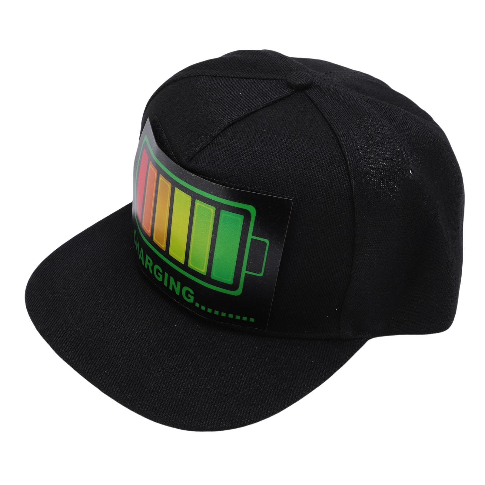 

Светодиодная шляпа Светящаяся бейсболка Активируемая звуком Светящаяся шляпа для вечеринки Клуба Фестиваля Сцены