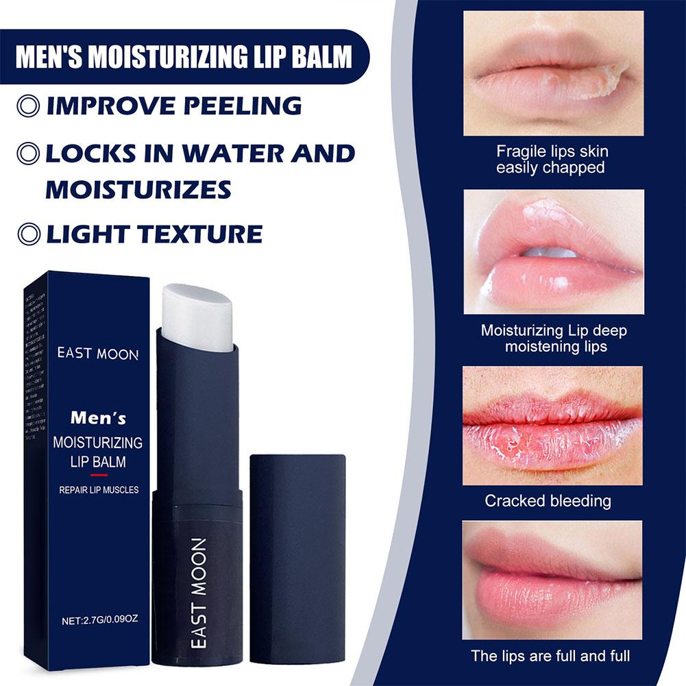 1/5PCS Lip Balm For Men Moisturizing Lip Care Hydration Dry Cracked Lips Soothing Repair Daily Essential Nourishing Beauty Care