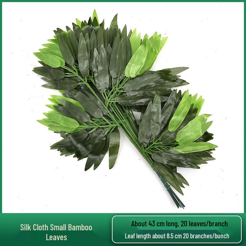 Artificial Red Maple, Ginkgo, Birch, Banyan, Elm Leaves for Landscaping