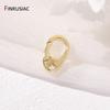 14K Gold Plated Brass Heart Shape Spring Clasp Connector Clasp For DIY Bracelet Necklace Handmade Jewelry Making Findings