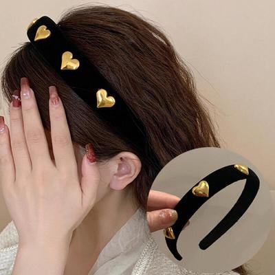Bellomi Gold Herz Romantisches Süßes Haarband Stirnband