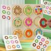 Montessori Matching Toys Wooden Doughnut Colors Pairing Game Early Education Puzzle Matching Sorting Game for School Teachers