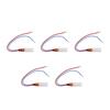 5Pcs PTC Heating Element Aluminum Shell Ceramic Thermostat Heater Plate 220V 200 celsius  Red Blue Cable