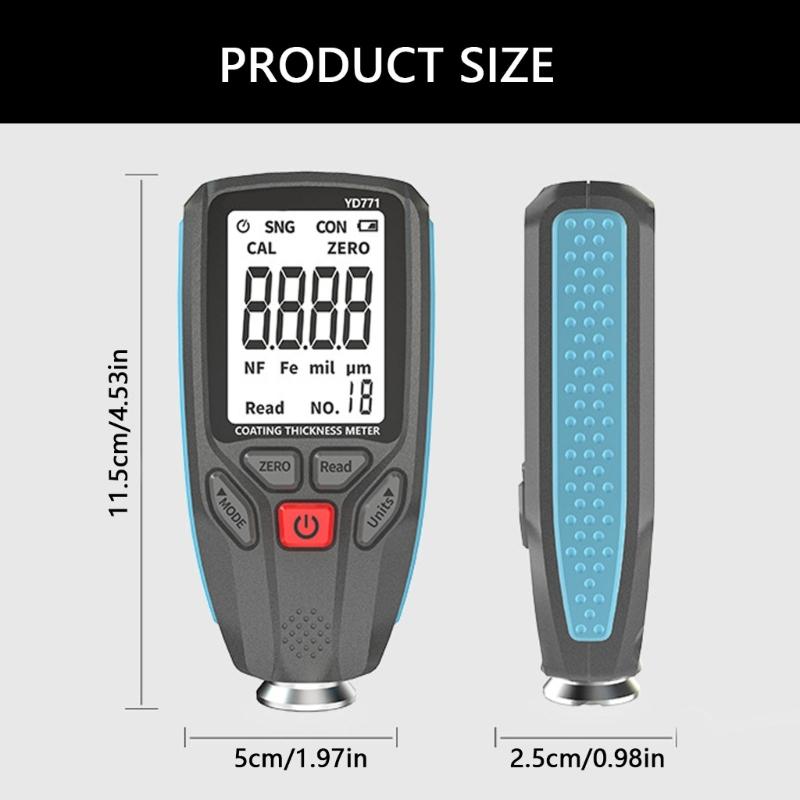 High Precisions Coating Thickness Meter Thickness Test for Automotive Industry Accurate Paint Powder Coating Measurement