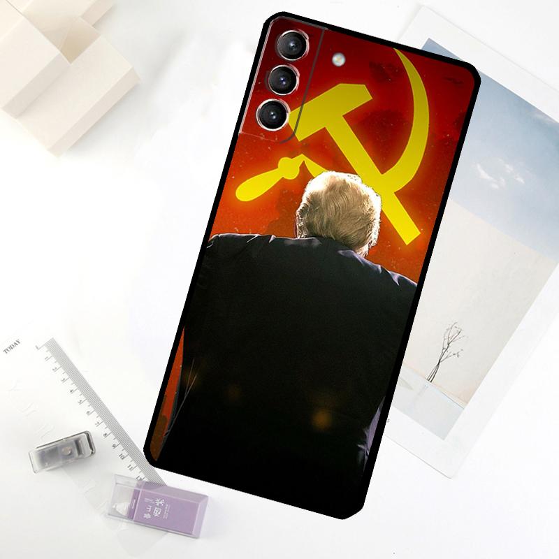 USSR Flag Soviet Union Phone Case For Samsung Galaxy S20 FE S21 S22 S23 S24 S25 S26 Ultra S10 S25 Plus S25 FE Cover