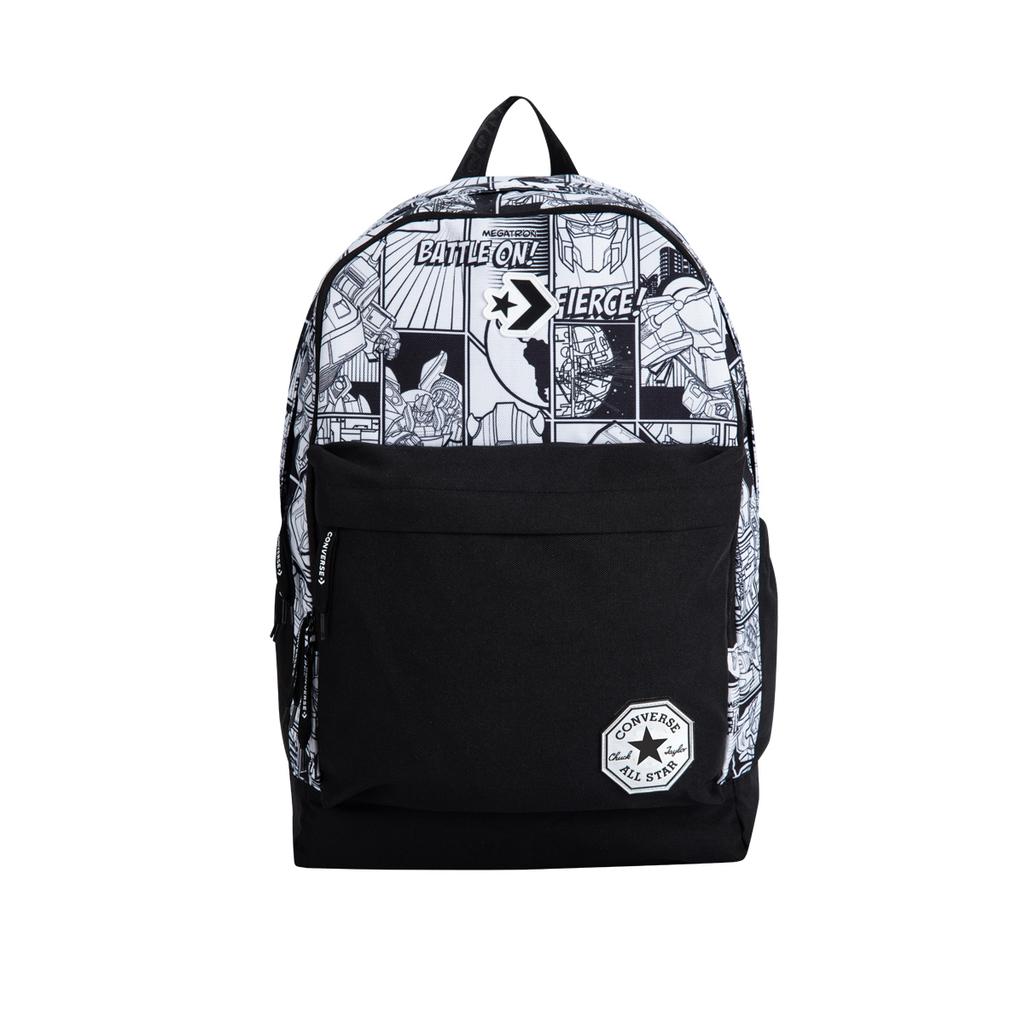 New Converse Transformers Co branded Polyester Backpack Unisex Jet Black CV2443017PS-001