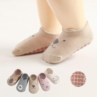 1 Paar Kleinkinder-Babysocken, niedliche Cartoon-Knöchel-Kurzsocken für Kleinkinder, Jungen, Mädchen, Frühling und Sommer, dünne, rutschfeste Bodensocken für 0–5 Jahre