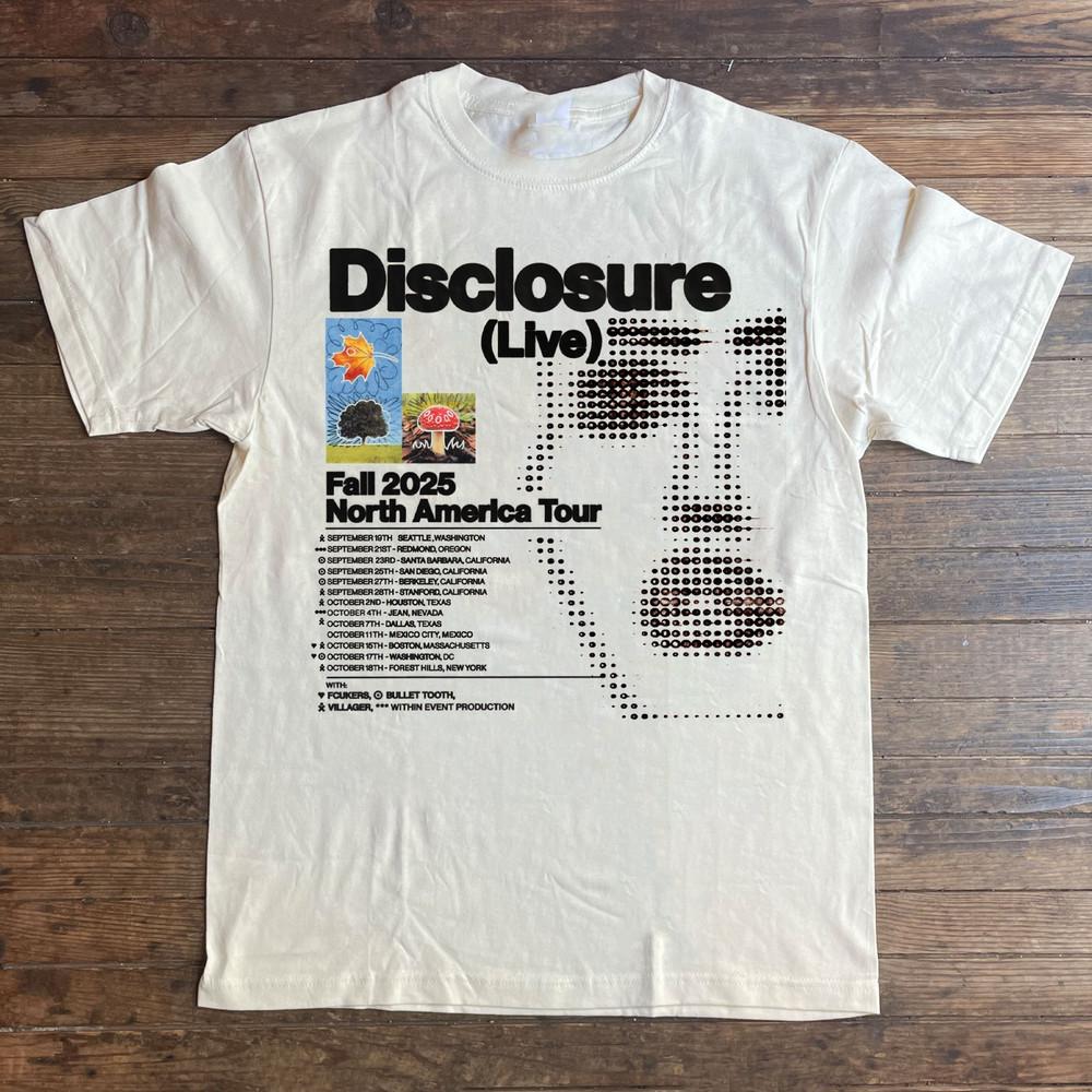 Disclosure band North American Fall Tour T Shirt Full Size S-5XL MD1496 Unisex T-Shirt XXXXL