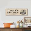 Custom Aluminum Kitchen Sign Personalized Chef Metal Wall Decor Home Restaurant