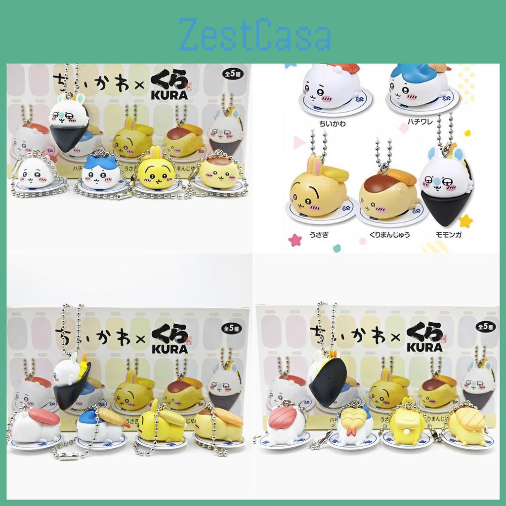 Lustiges, skurriles und selbstironisches Bären-Sushi-Schlüsselanhänger-Set Blindbox PVC-Figuren