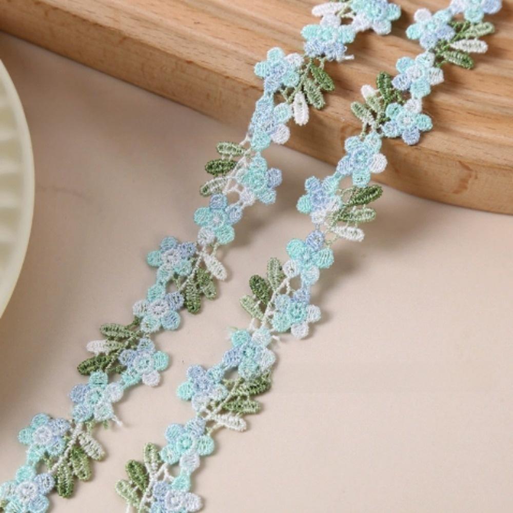 Water-soluble Flower Lace Trim 2cm Wide Small Floral Lace Embroidered Lace Trim  Sewing Projects