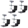 4Pcs Drawer Front Panel Installation Clamps Drill Hole Guide Fixing Clips Bow Structure Cabinet