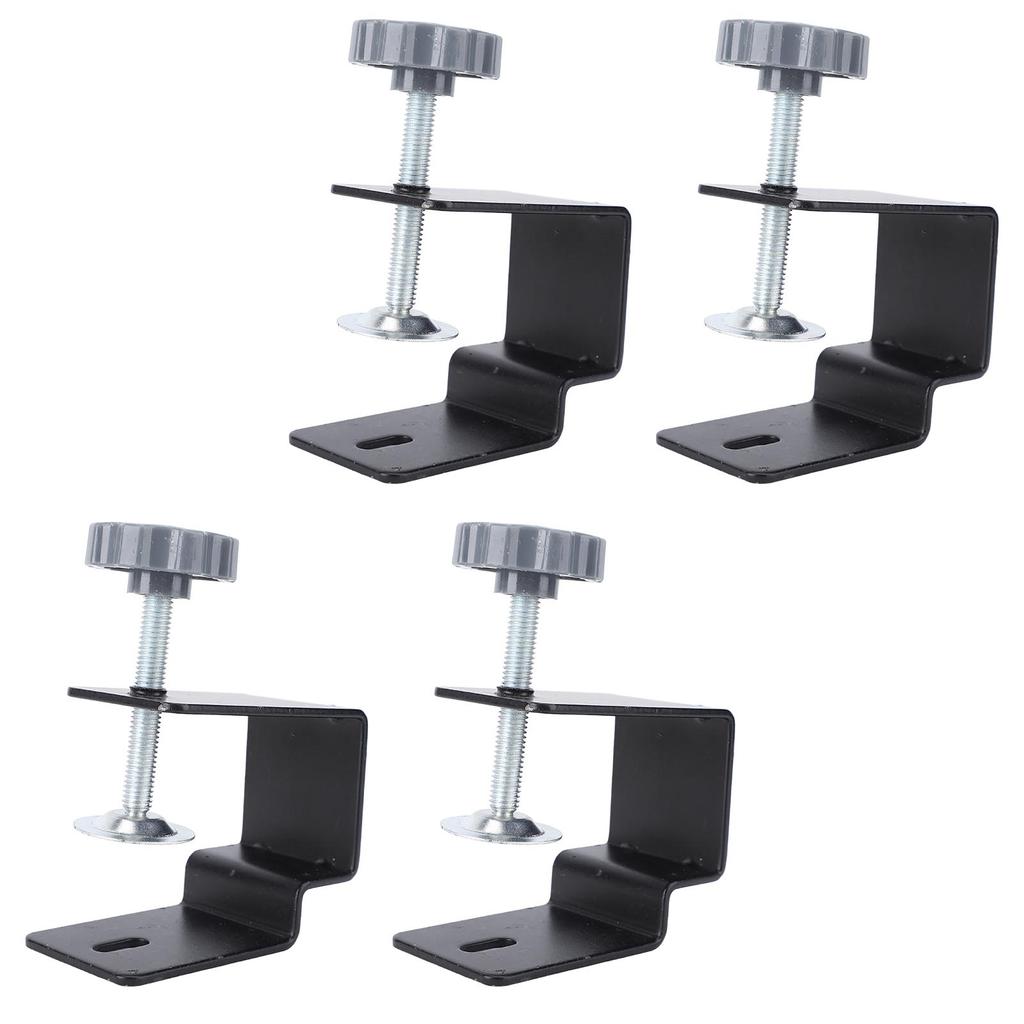 4Pcs Drawer Front Panel Installation Clamps Drill Hole Guide Fixing Clips Bow Structure Cabinet
