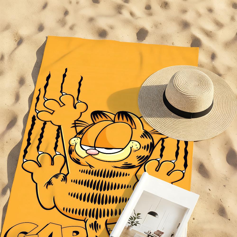 Cartoon G-Garfield Towel Quick Drying Beach Towels Are Suitable For Swimming Pools Camping Yoga And The Gym