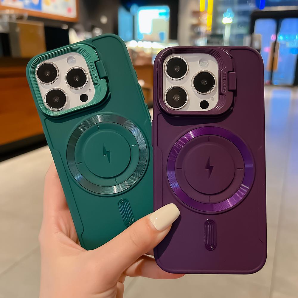 Phone Case For iPhone 11 13 16 Pro Max Case iPhone 13 14 15 Pro Max 12 13 Pro Max Blade Large Lens Invisible Bracket Mobile Phone Case