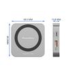 Blueendless 8-In-1 Magnetic HUB With M.2 NVMe/SATA SSD Enclosure (HDMI+PD100W+USB-C/Type-C 3.2+USB-A 3.2+SD+TF+AUX)