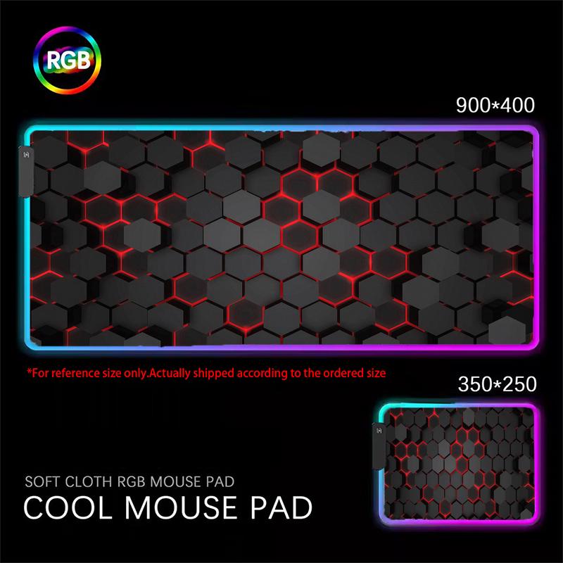 Electric Current Mouse Pad Rgb Backlit Republic of Gamers Mouse Mat Pc Accessories Led Mouse Pads Gaming Play Mats Extended Pad