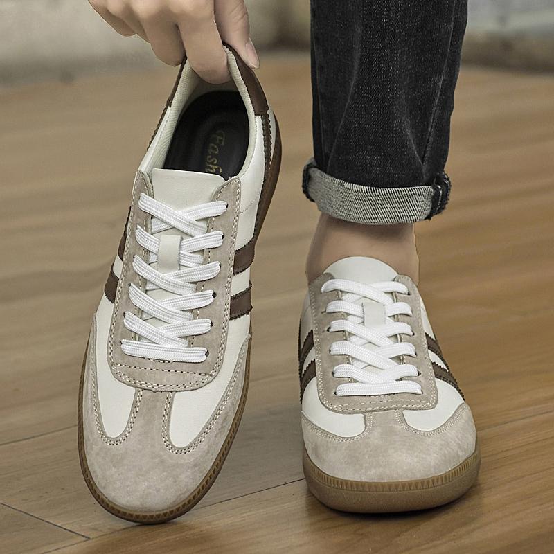 Fashion Genuine Leather Men Casual Shoes All-match Mens Sneakers High Quality Skate Shoes Men Stylish Men's Walking Shoes Classic Flats
